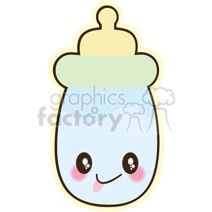 Baby Bottle cartoon character illustration