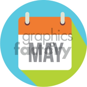 may calendar vector icon