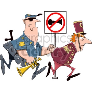 band member under arrest cartoon