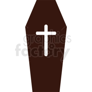 coffin vector icon no background