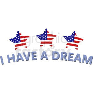 Martin Luther king I Have a Dream label vector