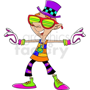 electric daisy carnival rave cartoon character