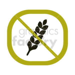 gluten free symbol vector graphic 06