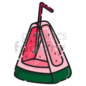 watermelon juice vector clipart