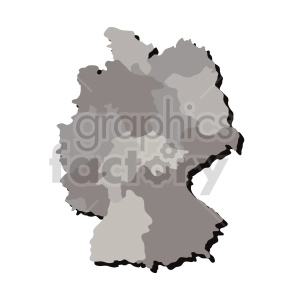 germany gray vector clipart