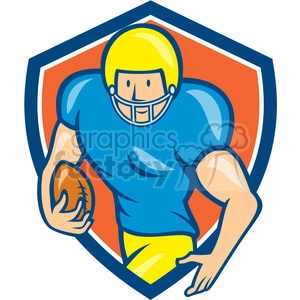 american football running back run side OL CREST