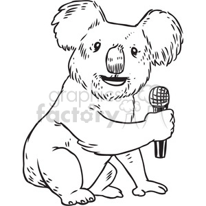 koala mike vector RF clip art images