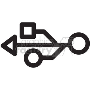 usb symbol vector icon