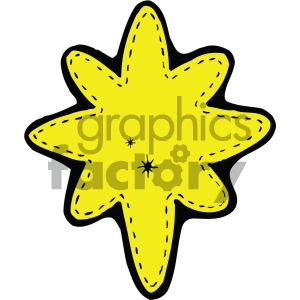 cartoon north star vector art