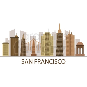 san francisco city vector design