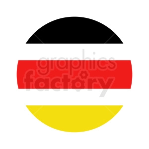 The image is a stylized representation of the flag of Germany. The flag is composed of three horizontal bands in the colors black, red, and gold (or yellow), which are depicted in abstract shapes rather than traditional rectangular forms.