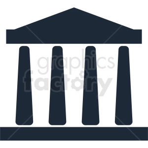 museum building vector clipart design