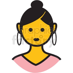 female avatar vector clipart