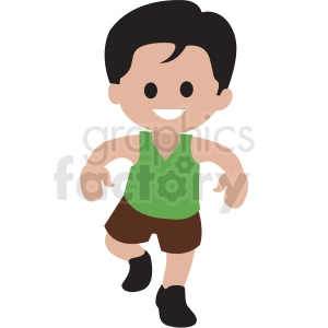 cartoon boy dancing