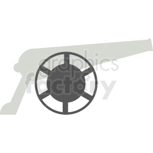 cannon flat vector design