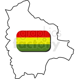 Bolivia country outline clipart