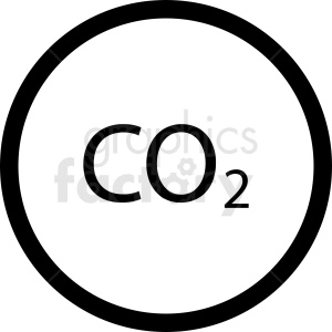 co2 symbol vector clipart