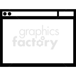 browser window flat vector