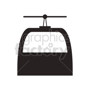 ski lift vector graphic