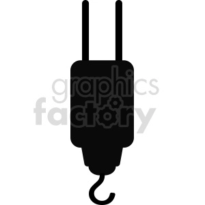 crane hook outline clipart