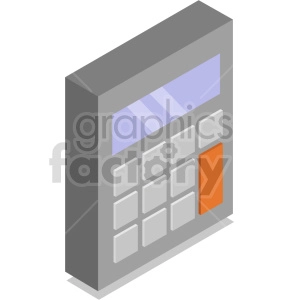 isometric calculators vector icon clipart 5