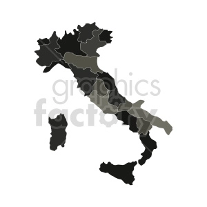 gray italy vector graphic