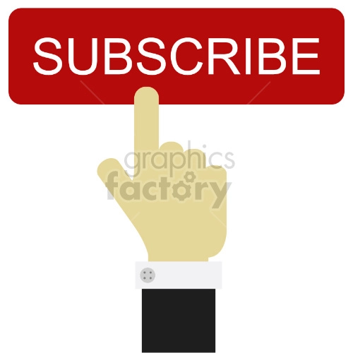 subscribe button vector graphic