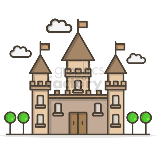 castle vector graphic