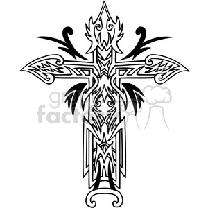 cross clip art tattoo illustrations 017