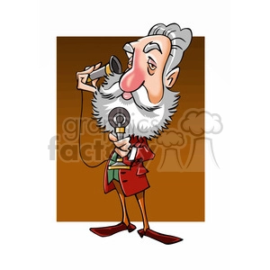 Alexander Graham Bell cartoon caricature