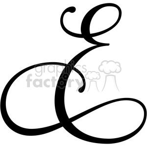 The clipart image shows a monogram letter 