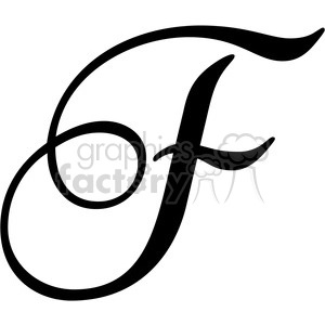 The clipart image shows a monogram letter 