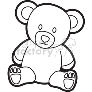 cartoon teddy bear coloring page