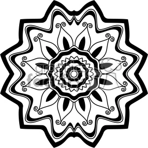 mandala geometric vector design 018