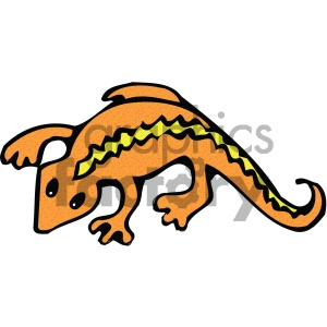 cartoon clipart gecko 001 c