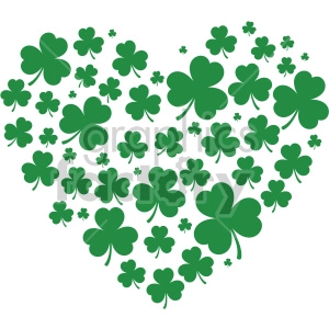 shamrock heart design