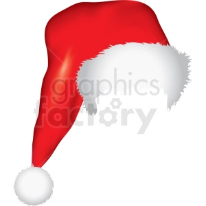 santa hat overlay vector clipart