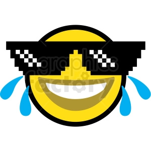 thug life smilie vector clipart