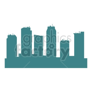 vector city skyscrapers clipart