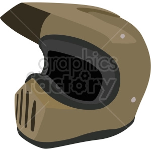 dirt bike motocross helmet vector clipart