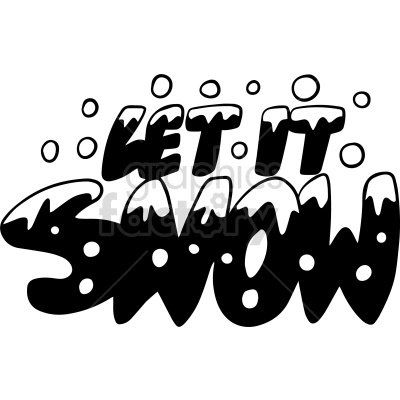 let it show vector clipart