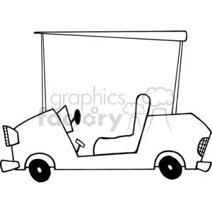 Cartoon Character Golf Car