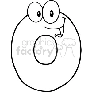 4959-Clipart-Illustration-of-Number-Zero-Cartoon-Mascot-Character