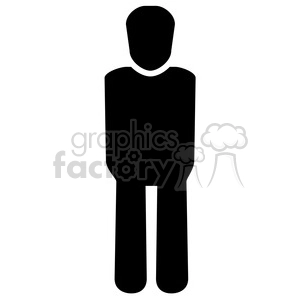 person icon shape standing