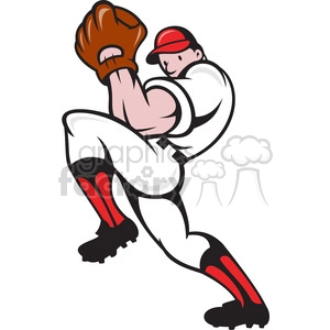 baseball pitcher front