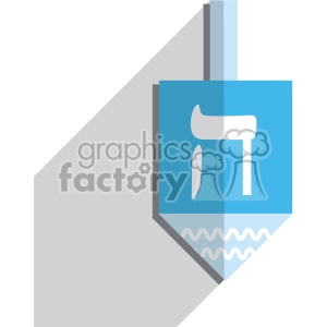 dreidel flat vector art icon no background