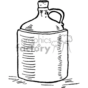 vintage moonshine jug vector vintage 1900 vector art GF