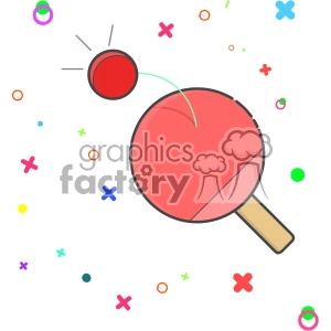 Paddle bat vector clip art images