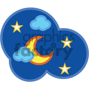 nighttime sky nature icon