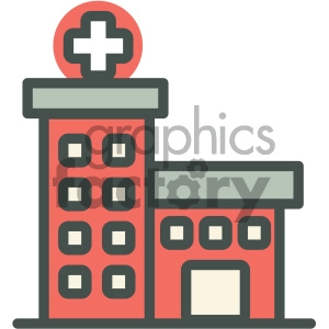 hospital medical vector icon